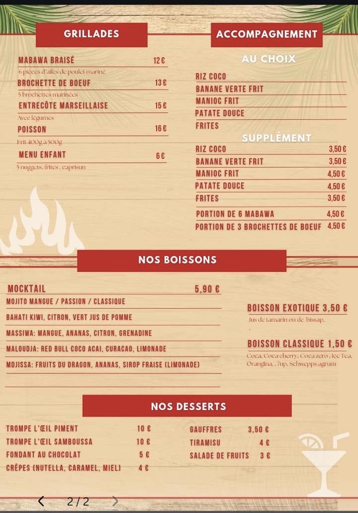 Menu O’Piment-1