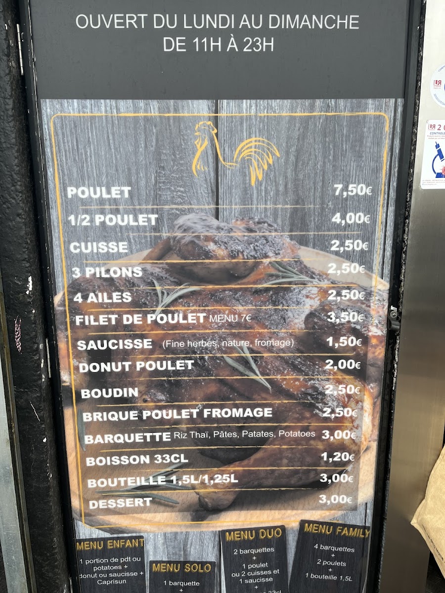 Menu O'poulet Grillé ~ Lille Fives-3
