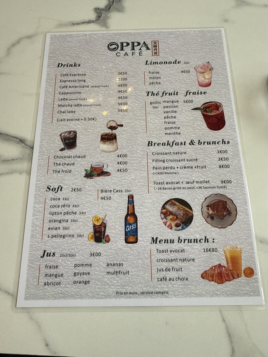 Menu Oppa Café-1