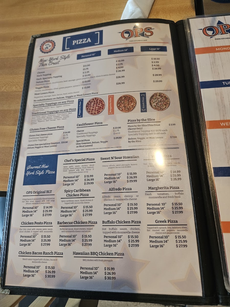 Menu Ops Pizza Kitchen & Cafe-7