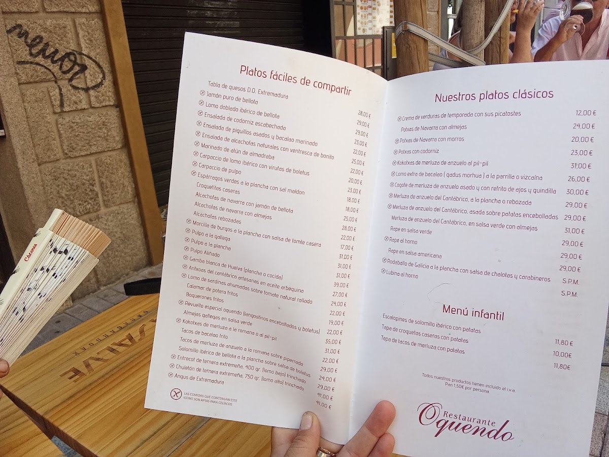 Menu Oquendo Restaurante & Tapería-4