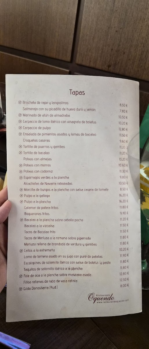 Menu Oquendo Restaurante & Tapería-5