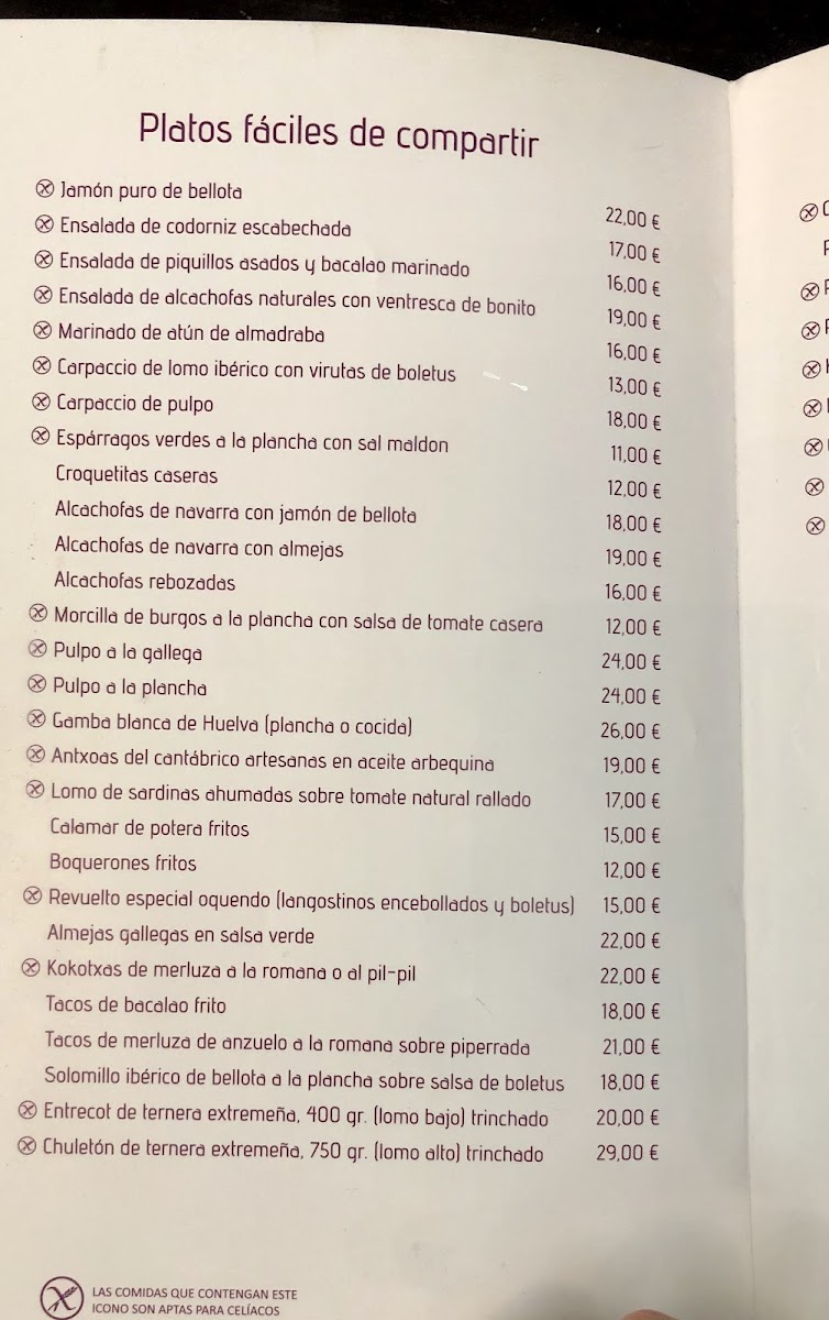 Menu Oquendo Restaurante & Tapería-9