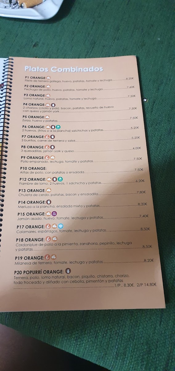 Menu Orange-9