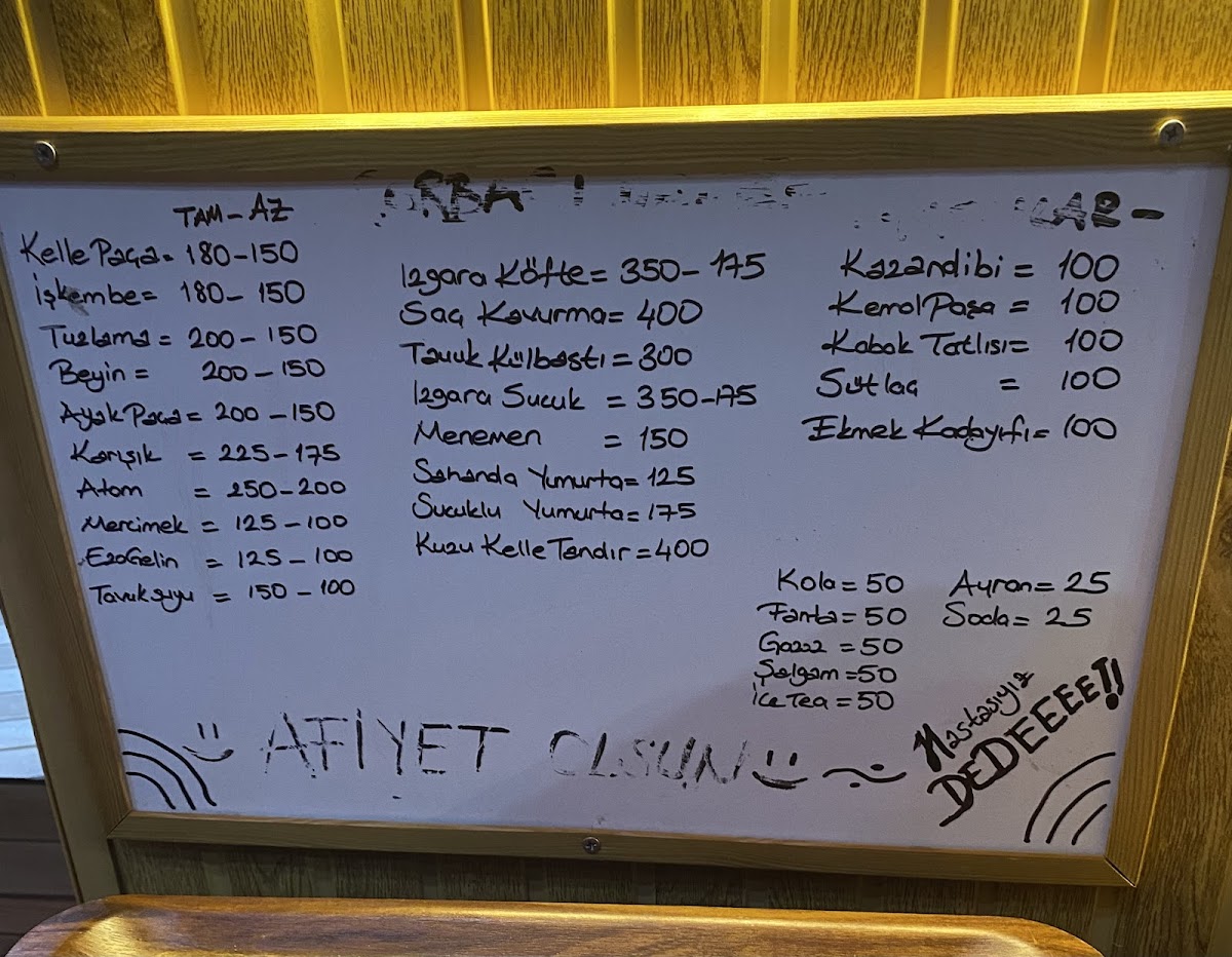 Menu Çorbaci Dede-2