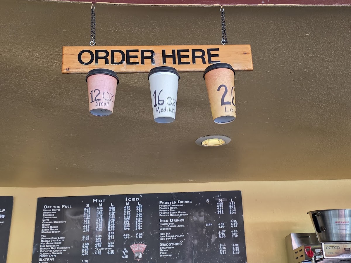 Menu Orchard Valley Coffee.-1