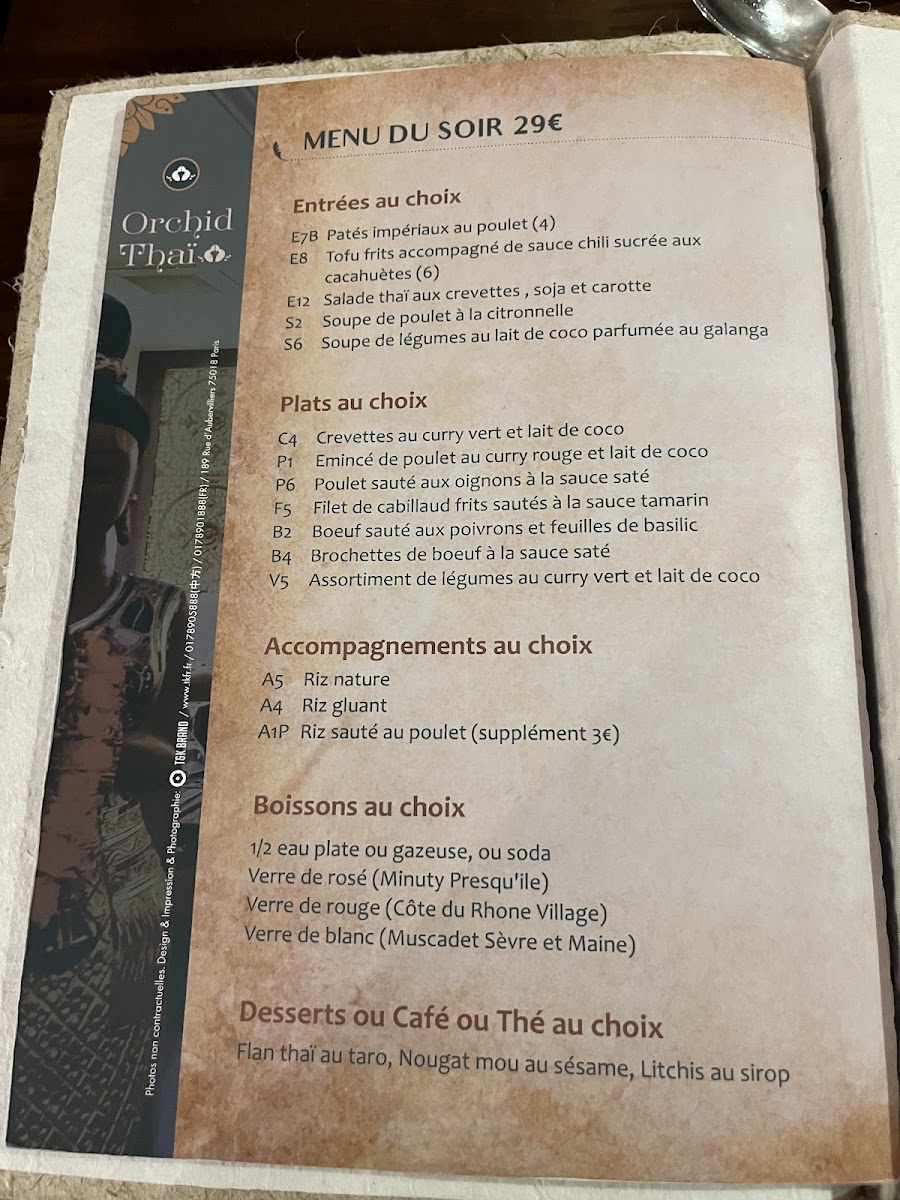 Menu Orchid Thaï-4