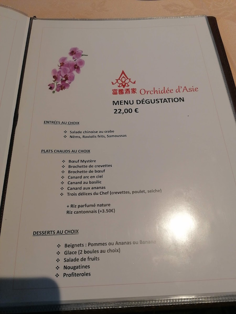 Menu Orchidée D'asie-9