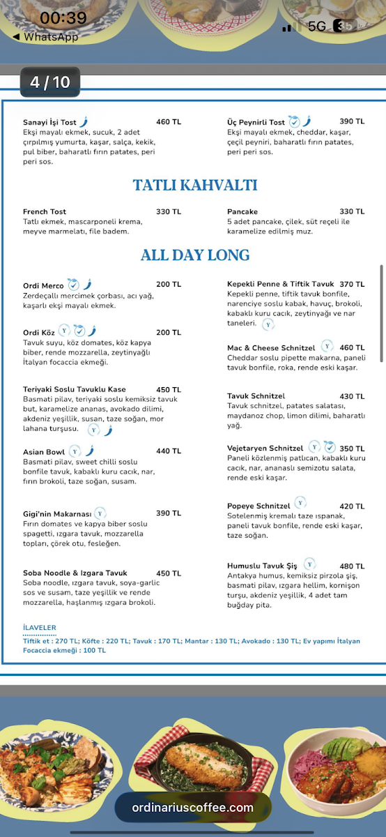 Menu Ordinarius Coffee Sümer-1