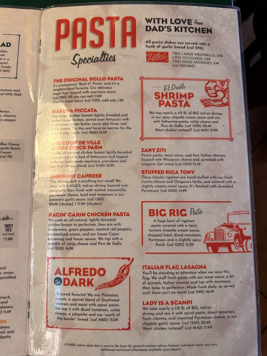 Menu Oregano's-5