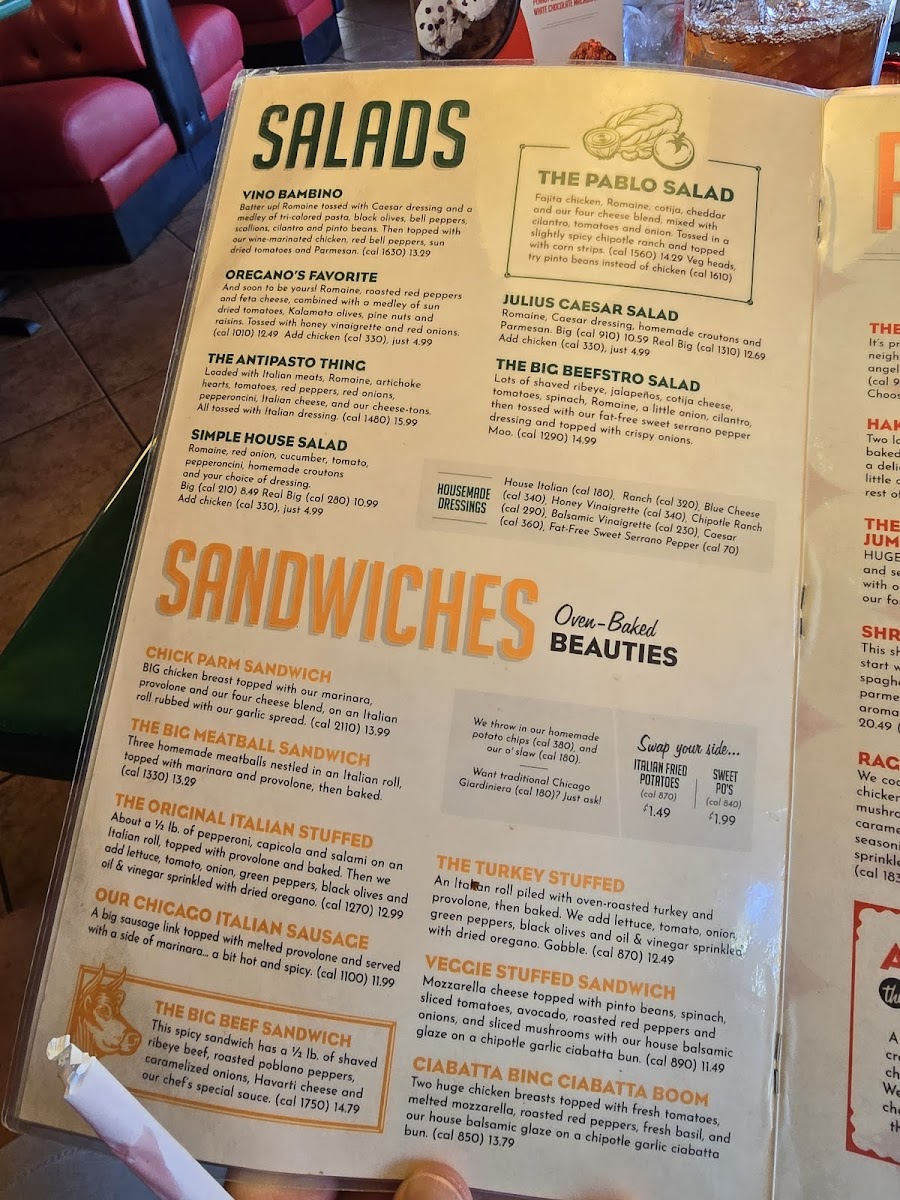 Menu Oregano's-8