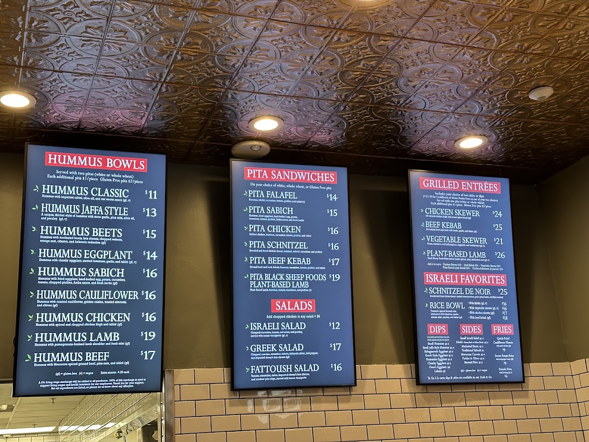 Menu Oren's Hummus-9