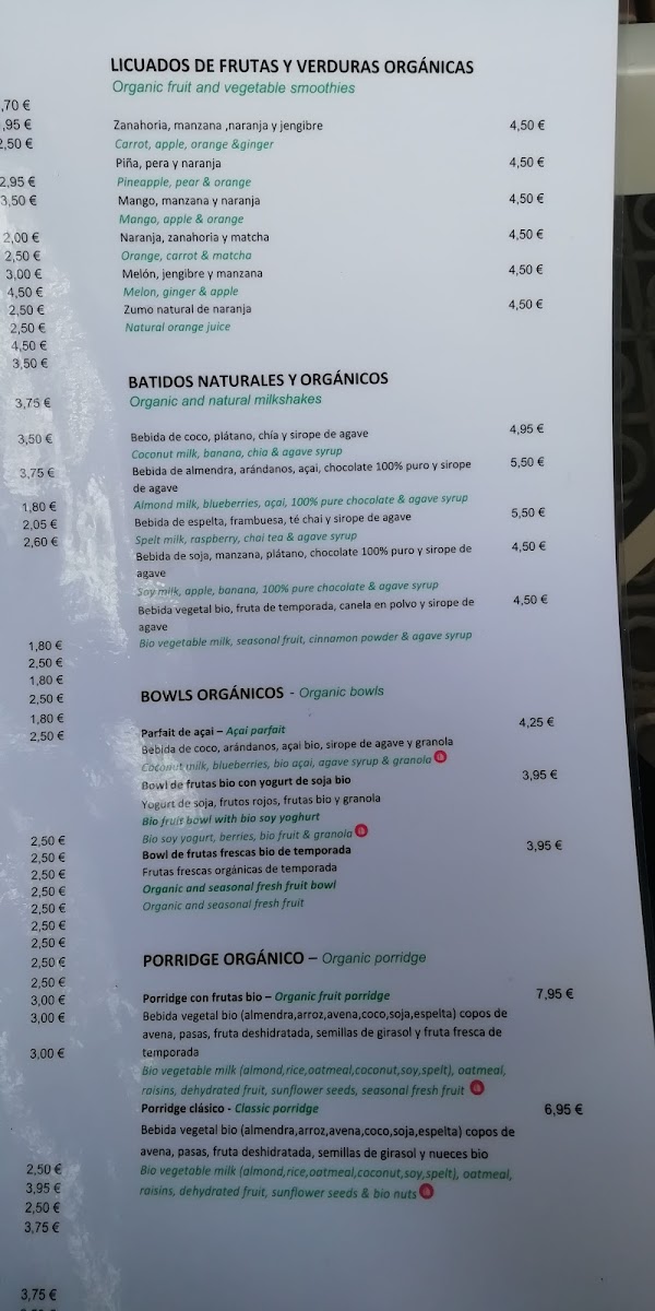 Menu Organic Ume-5