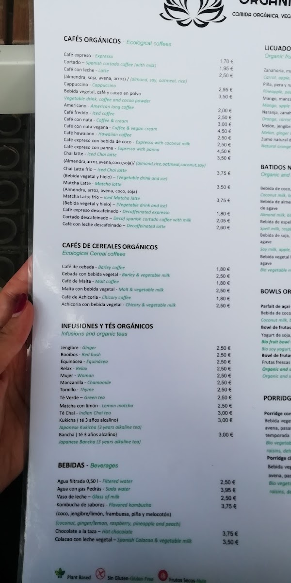 Menu Organic Ume-8