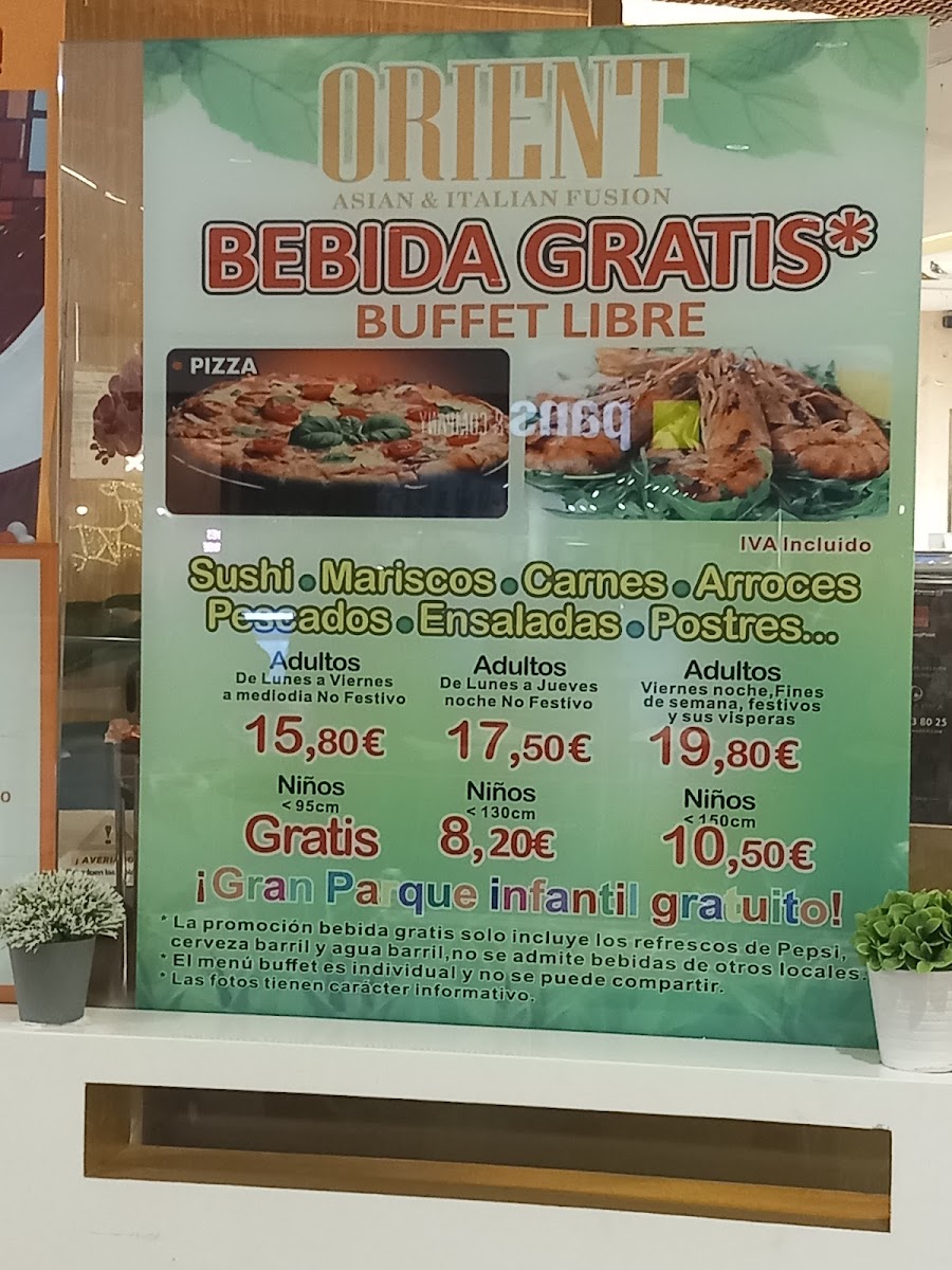 Menu Orient-7