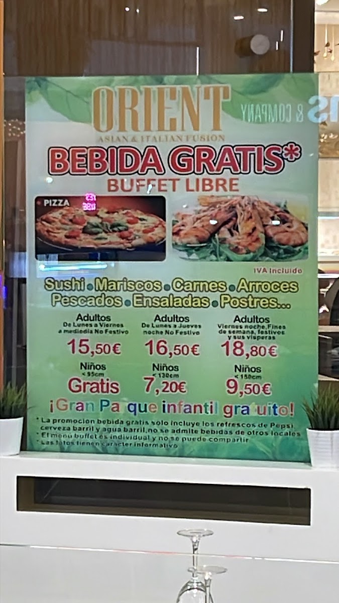 Menu Orient-8