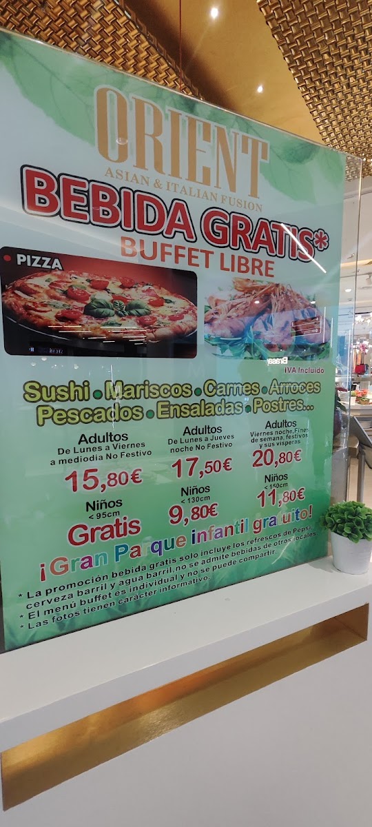 Menu Orient-9