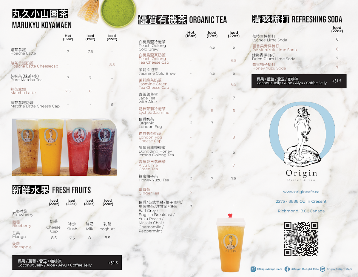 Menu Origin Delight Cafe - Coffee, Tea & Food-6