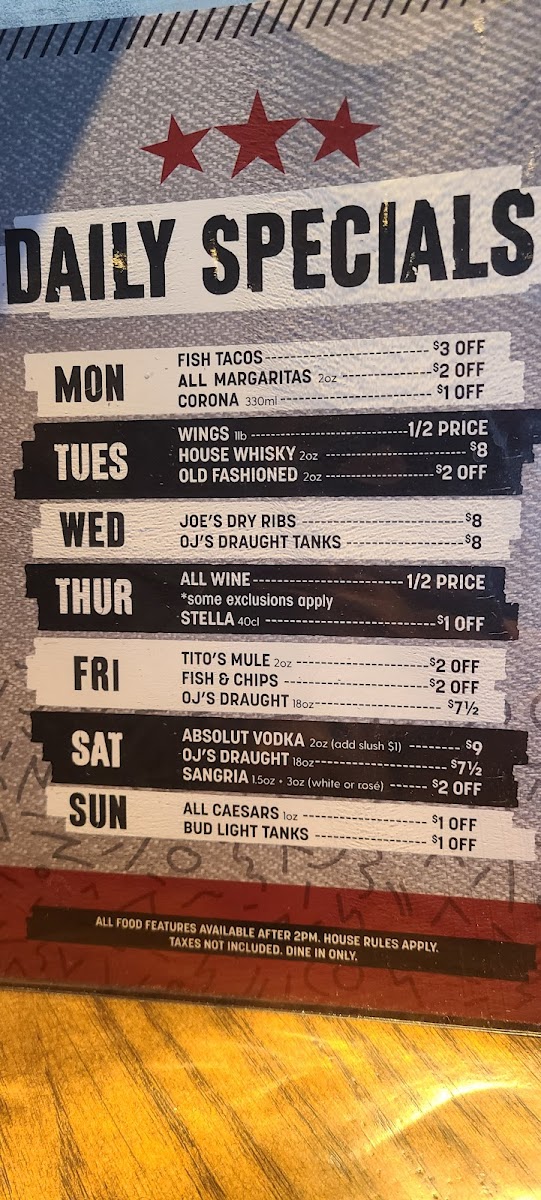 Menu Original Joe's-6