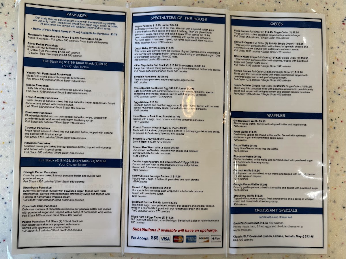 Menu Original Pancake House-1