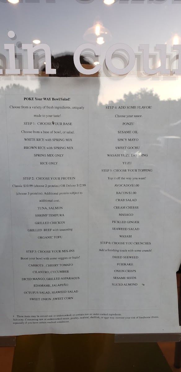 Menu Orion Poke-9