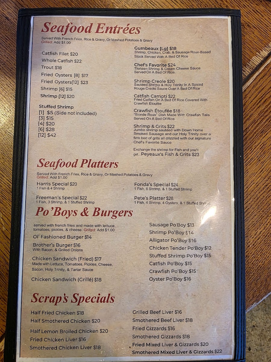 Menu Orlandeaux's Café-1