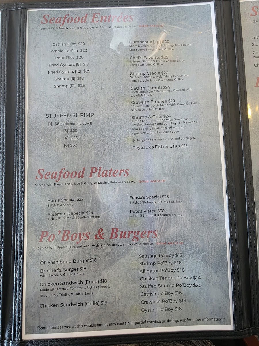 Menu Orlandeaux's Café-10