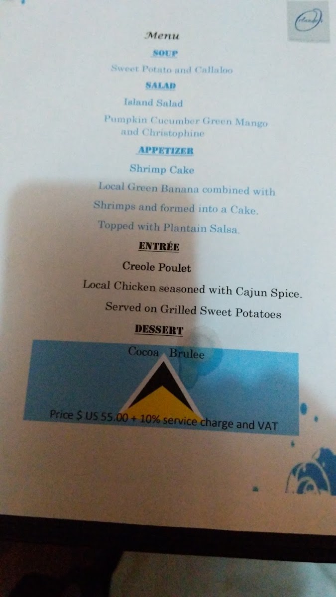 Menu Orlando's Restaurant & Bar-1