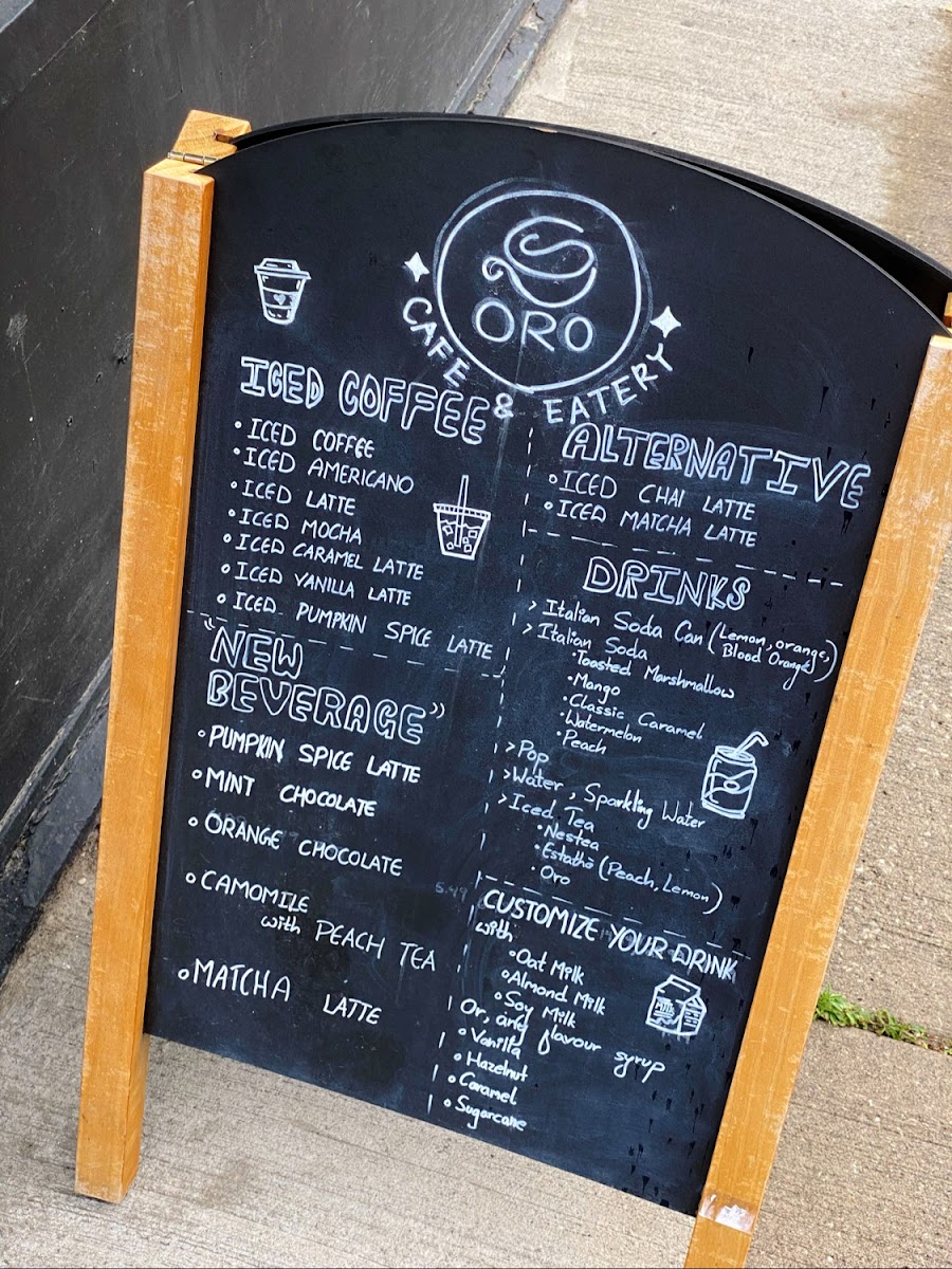 Menu Oro Cafè & Eatery-1