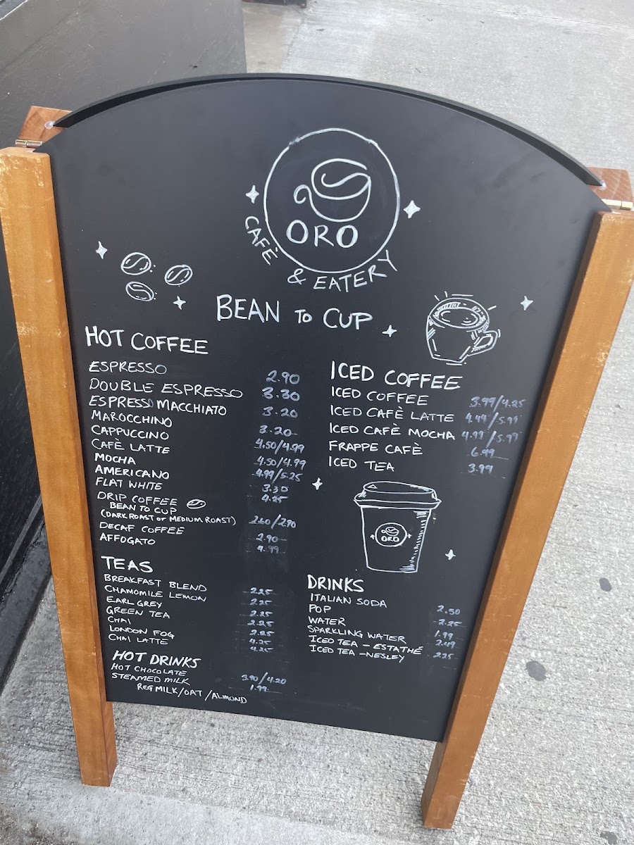 Menu Oro Cafè & Eatery-2