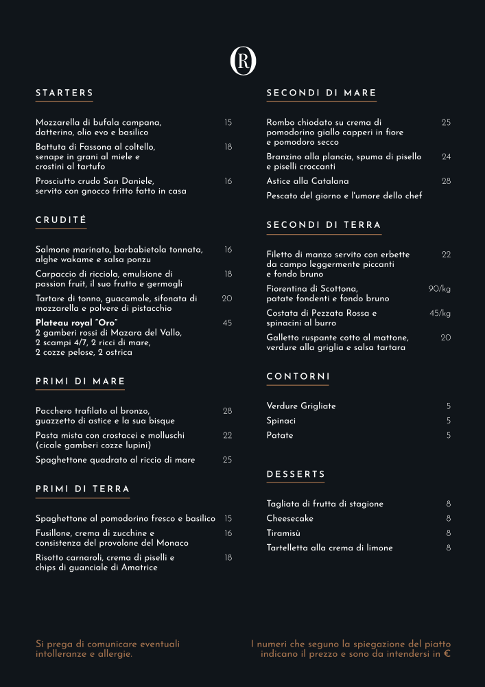 Menu Oro Restaurant-1