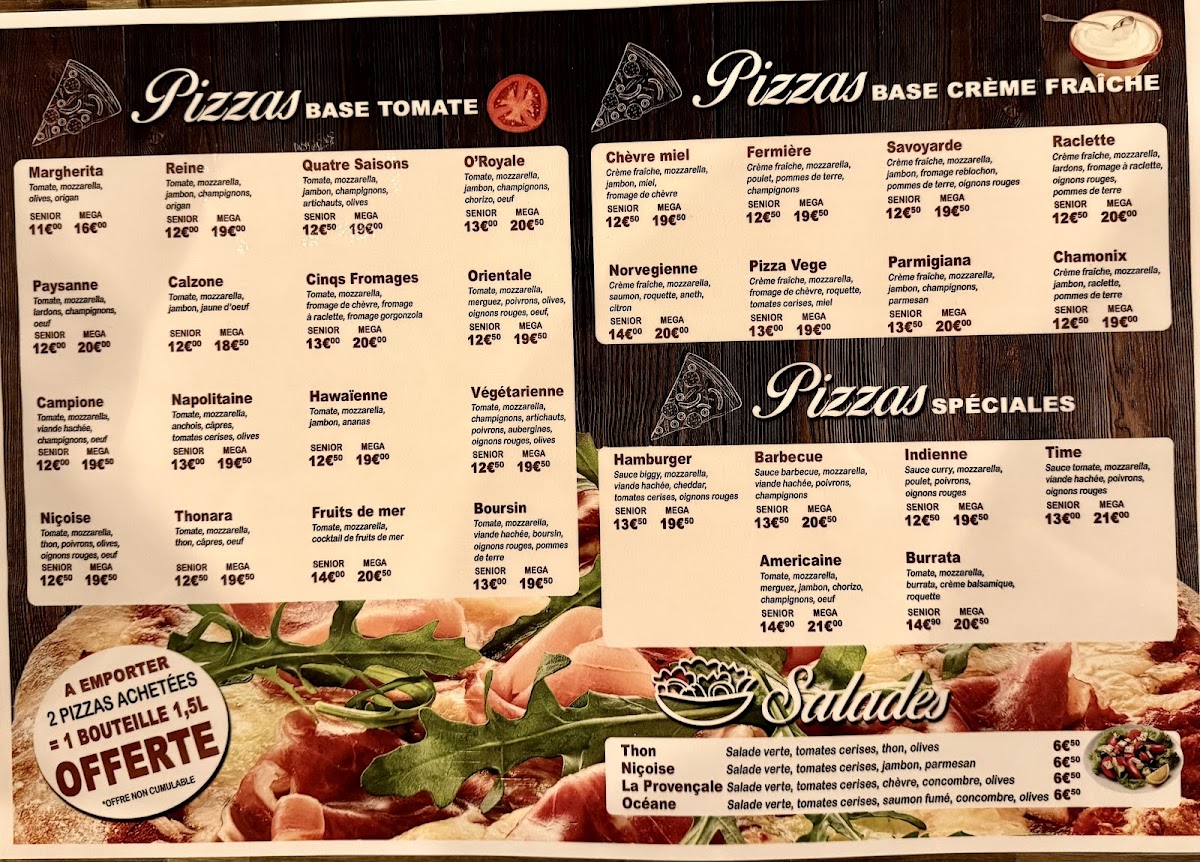 Menu O'royale Pizzeria-1