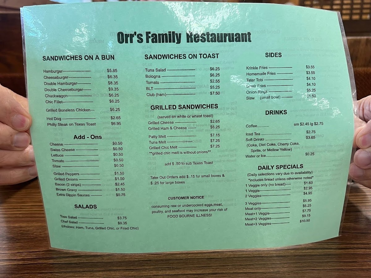 Orr's Family Restaurant-4