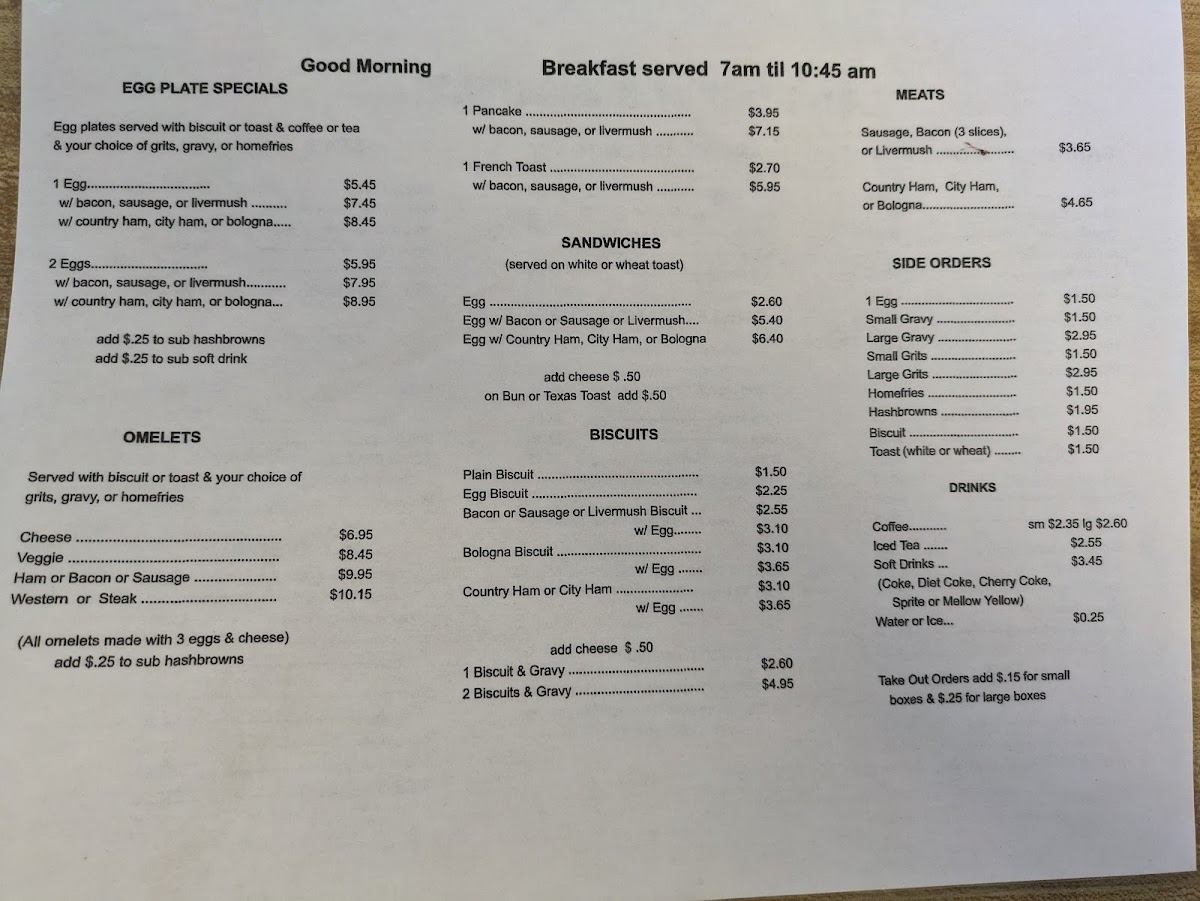 Menu Orr's Family Restaurant-4