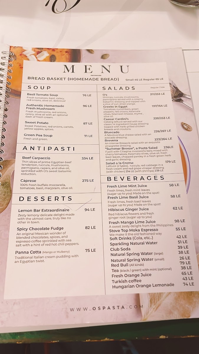 Menu O's Pasta-2