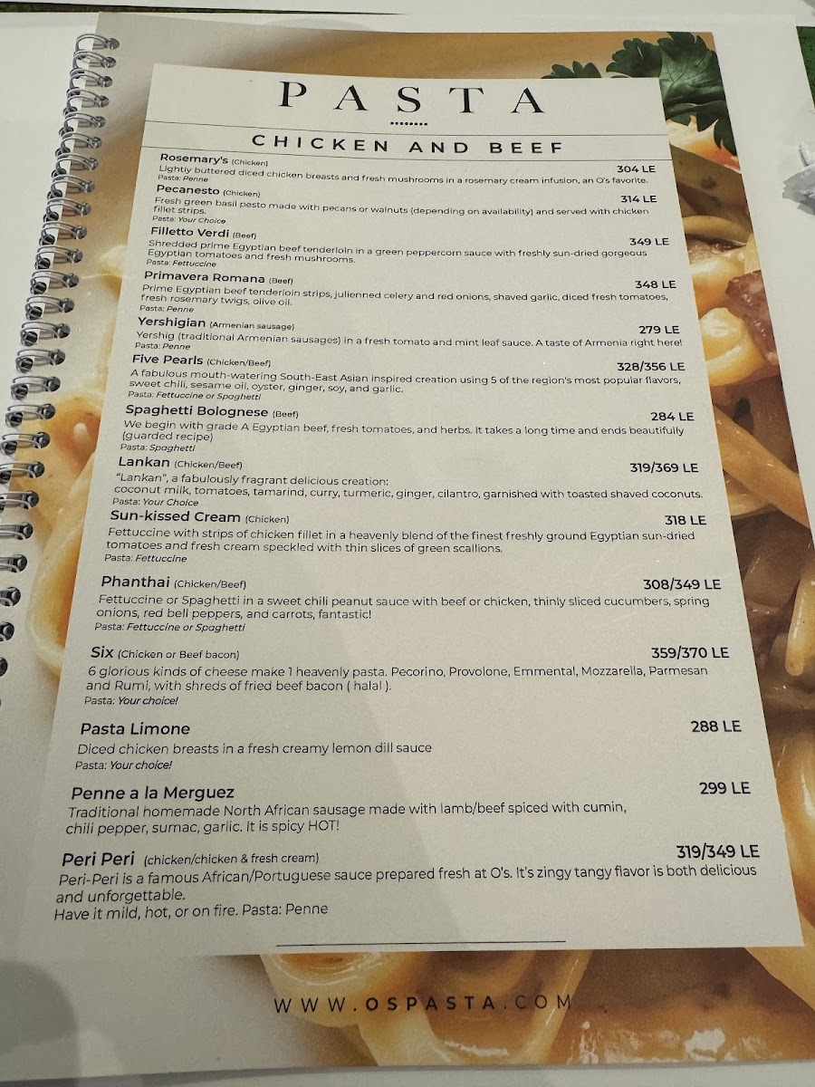 Menu O's Pasta-3
