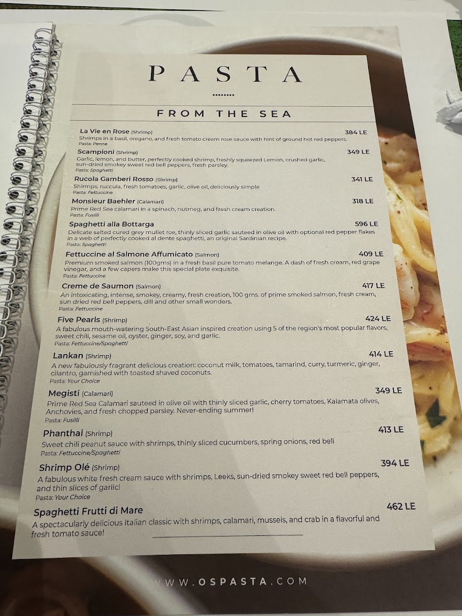 Menu O's Pasta-7