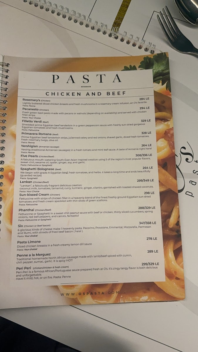 Menu O's Pasta-9