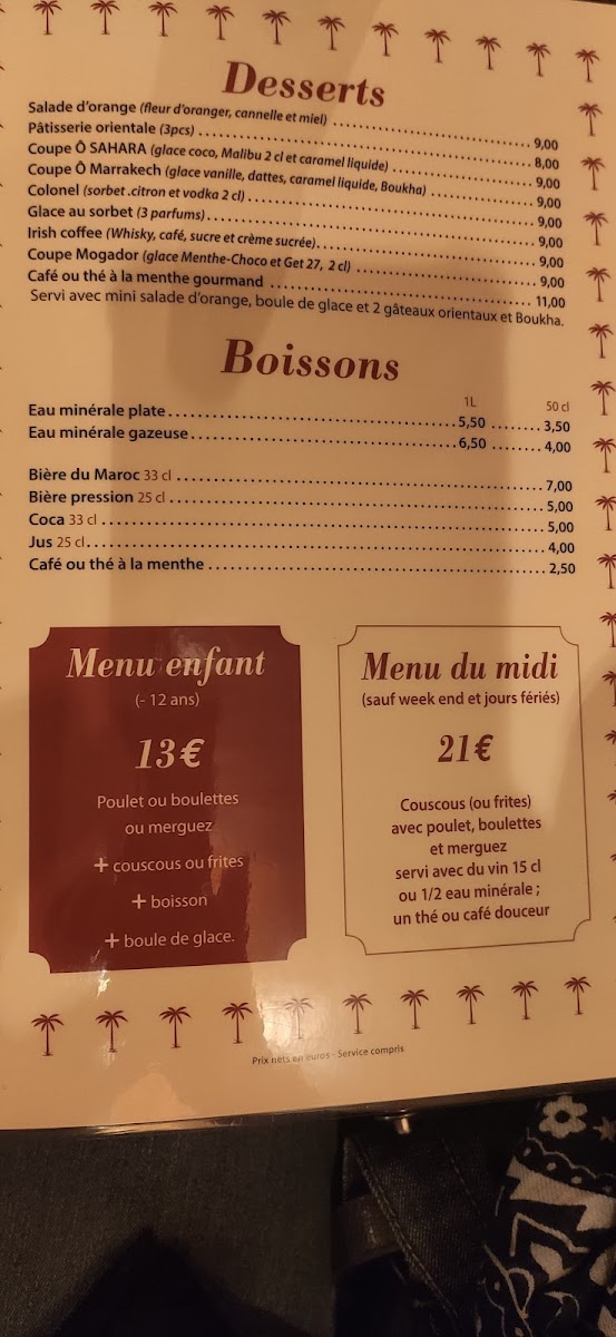 Menu Ô'sahara-4