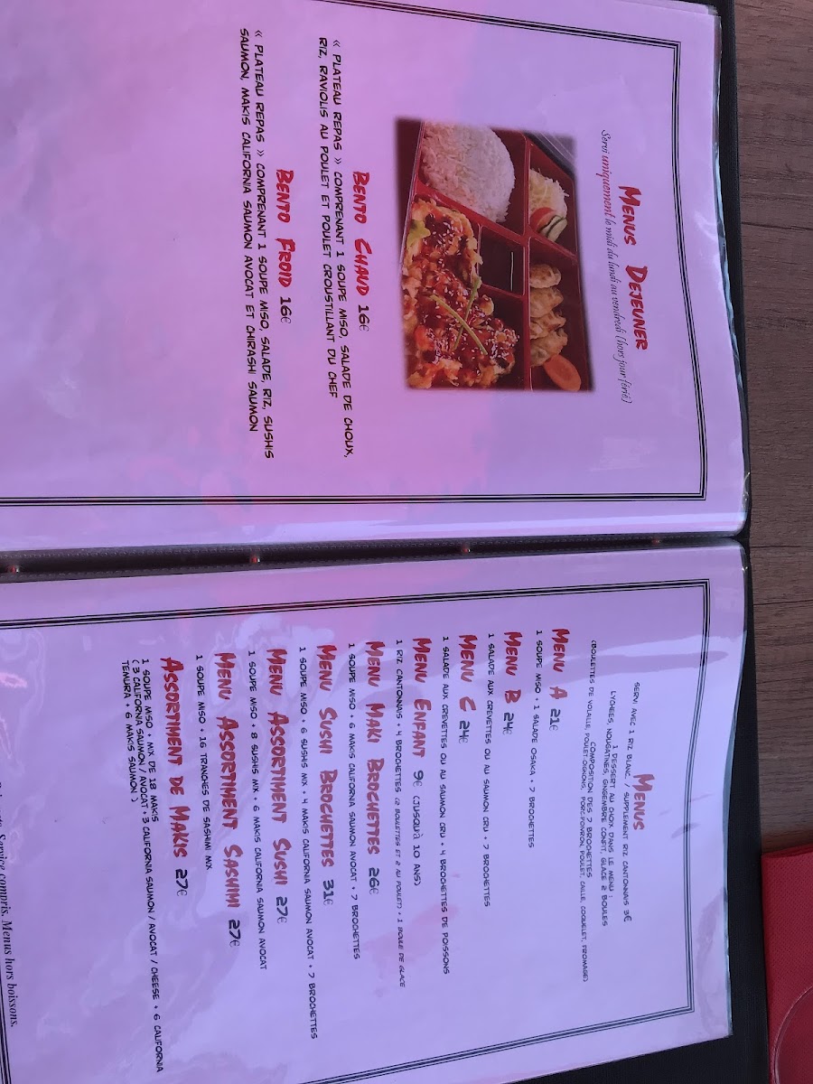 Menu Osaka-9