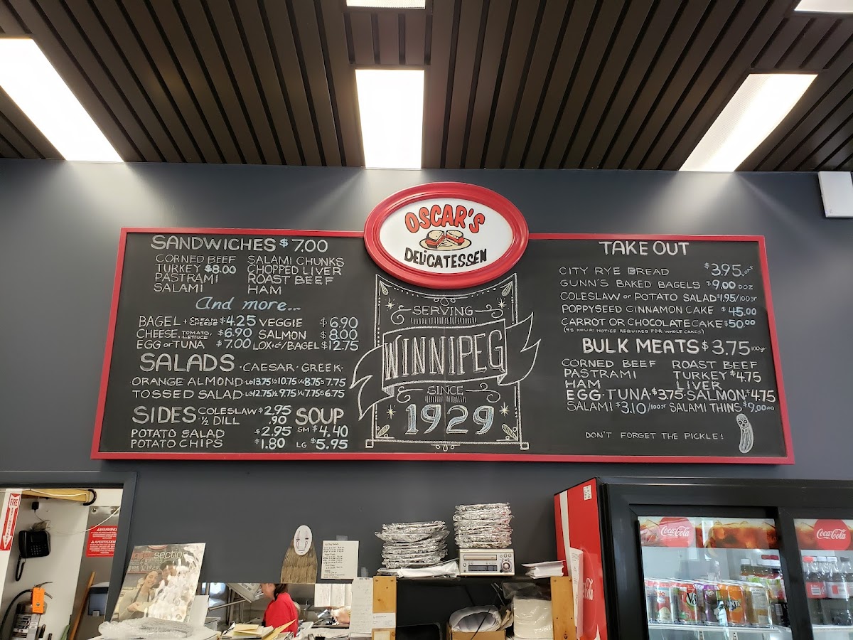 Menu Oscar's Deli-8