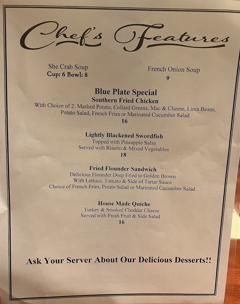 Menu Oscar's Of Summerville-5