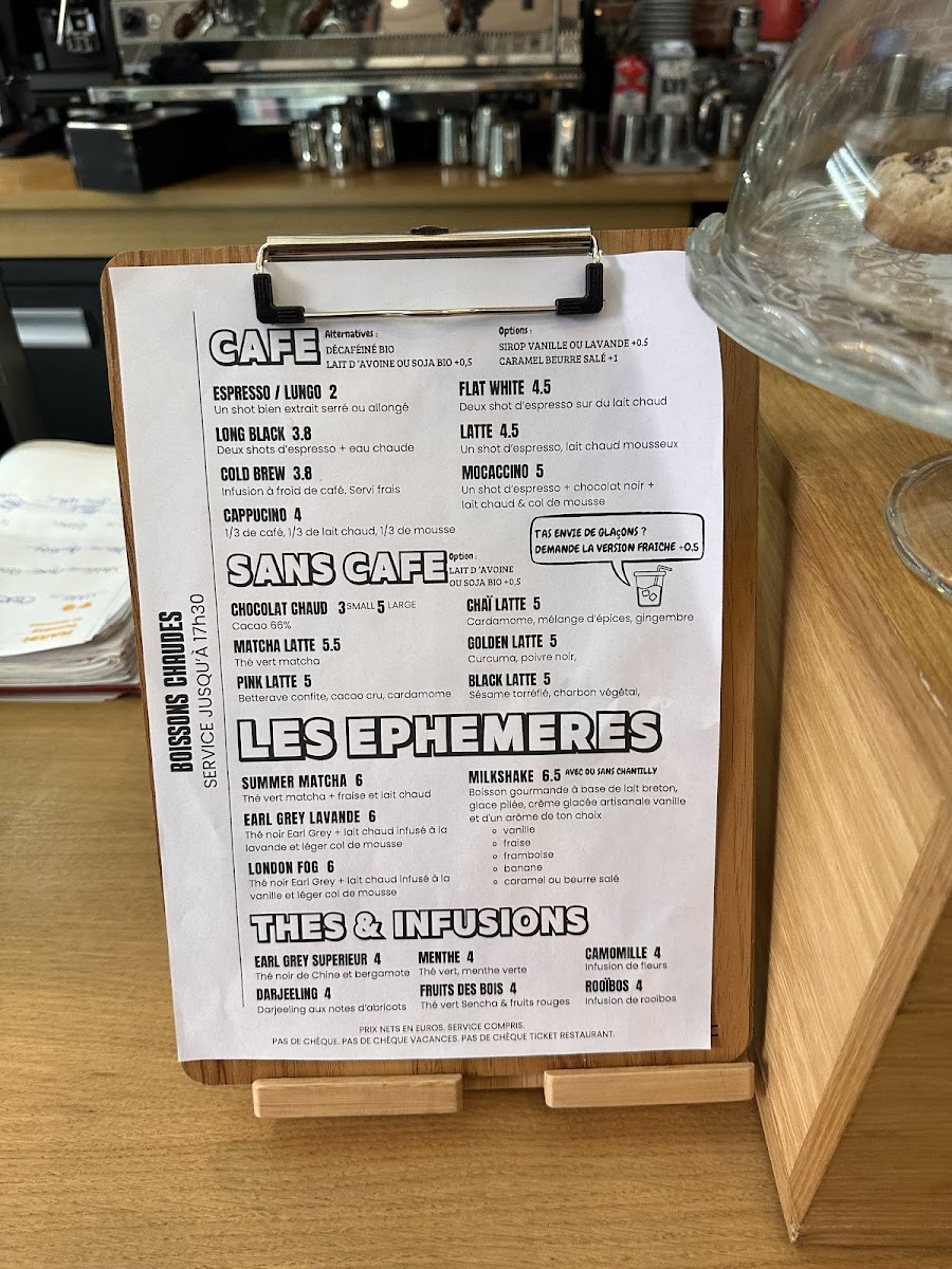Menu Ose - Cantine & Caféine-1