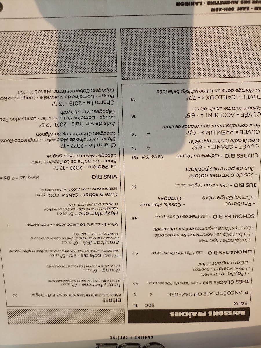 Menu Ose - Cantine & Caféine-6