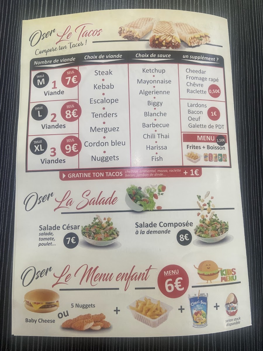 Menu Oser Le Suprême-3