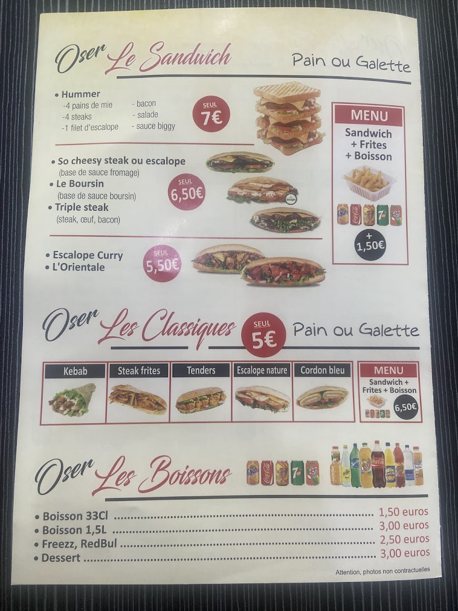 Menu Oser Le Suprême-4