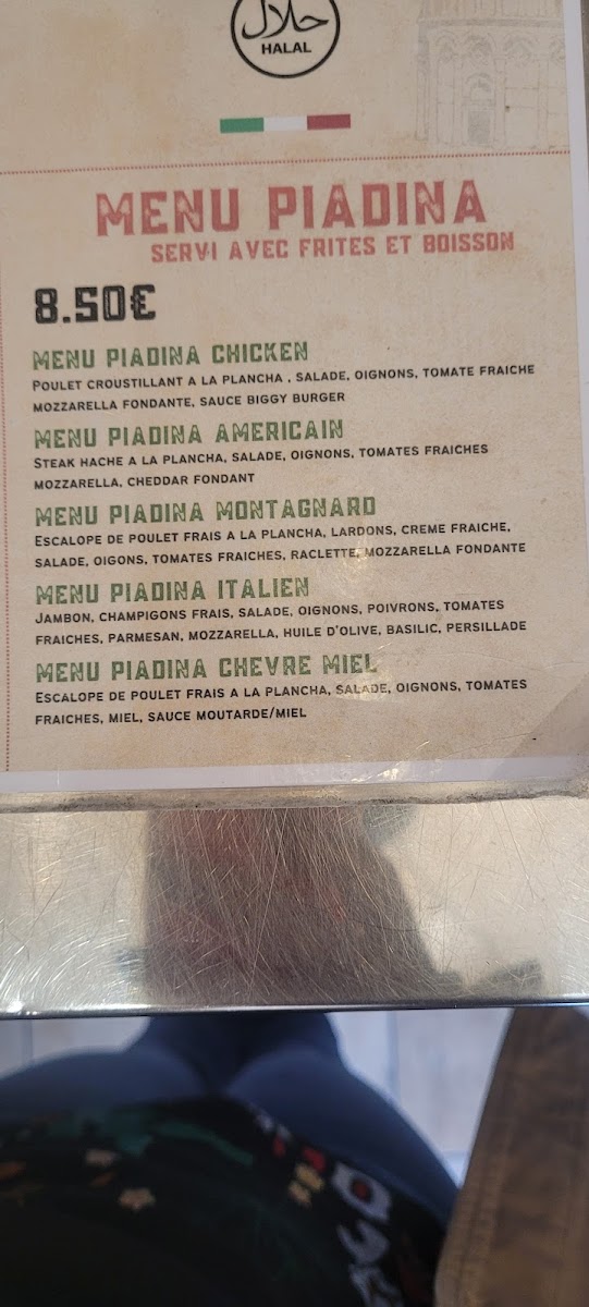 Menu O'seven 7-4