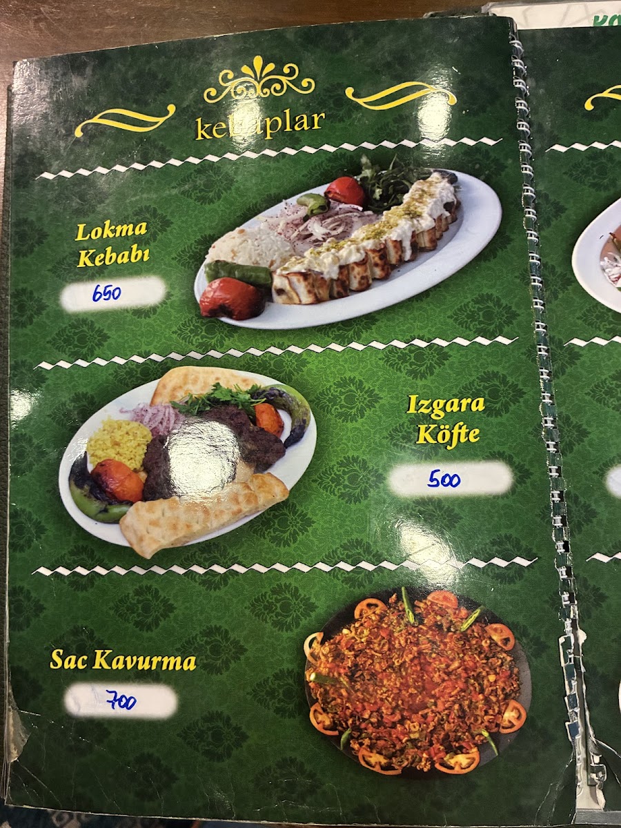 Menu Osmanlı Sofrası-1