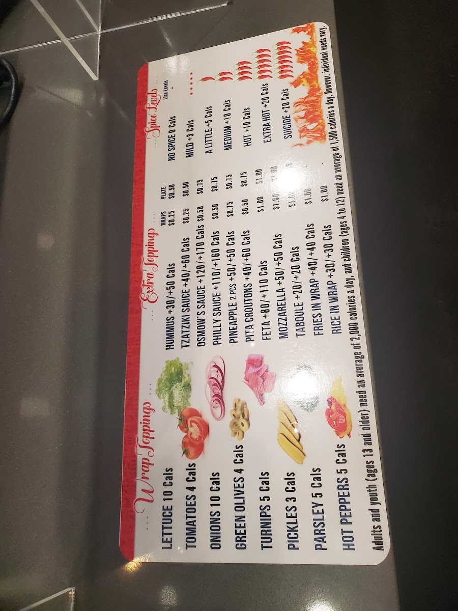 Menu Osmow's Shawarma-1