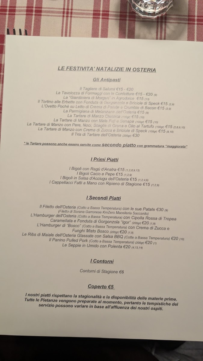 Menu Osteria All'ombra Del Pino-1